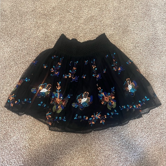Anthropologie Sequins Tulle Skirt Medium - Picture 5 of 15